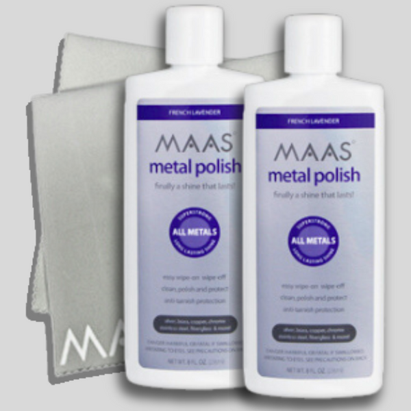 Liquid Metal Polish (236ml) 2 bottle special with FREE Polishing Cloth –  Maas Polish Australia