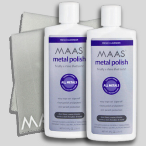 Liquid Metal Polish (236ml) 2 bottle special with FREE Polishing Cloth – Maas  Polish Australia