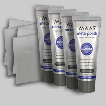 2 Tube Discount + FREE Polishing Cloth - Buy Maas Metal Polish